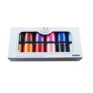 Bộ Chỉ thêu 12 màu Brother ETS-12N